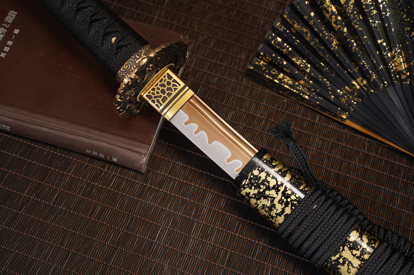 Kinryū 金龍 Golden Dragon Katana - Authentic Japanese Replica with Bronze Fittings SKU:KT25