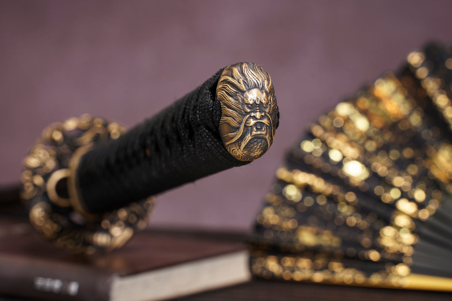 Kinryū 金龍 Golden Dragon Katana - Authentic Japanese Replica with Bronze Fittings SKU:KT25