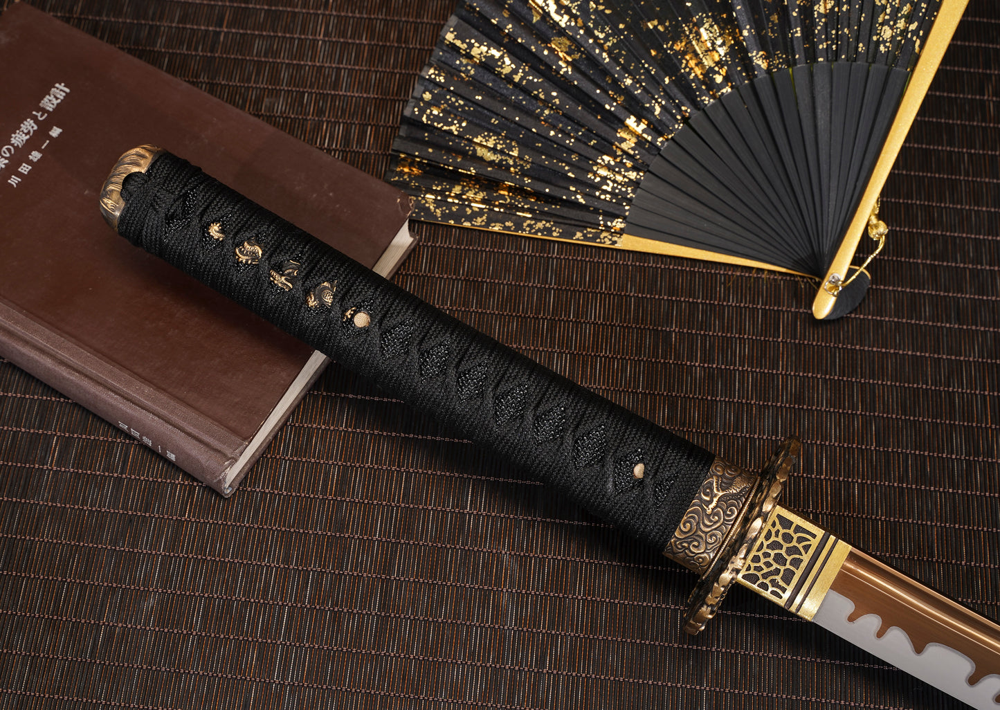 Kinryū 金龍 Golden Dragon Katana - Authentic Japanese Replica with Bronze Fittings SKU:KT25