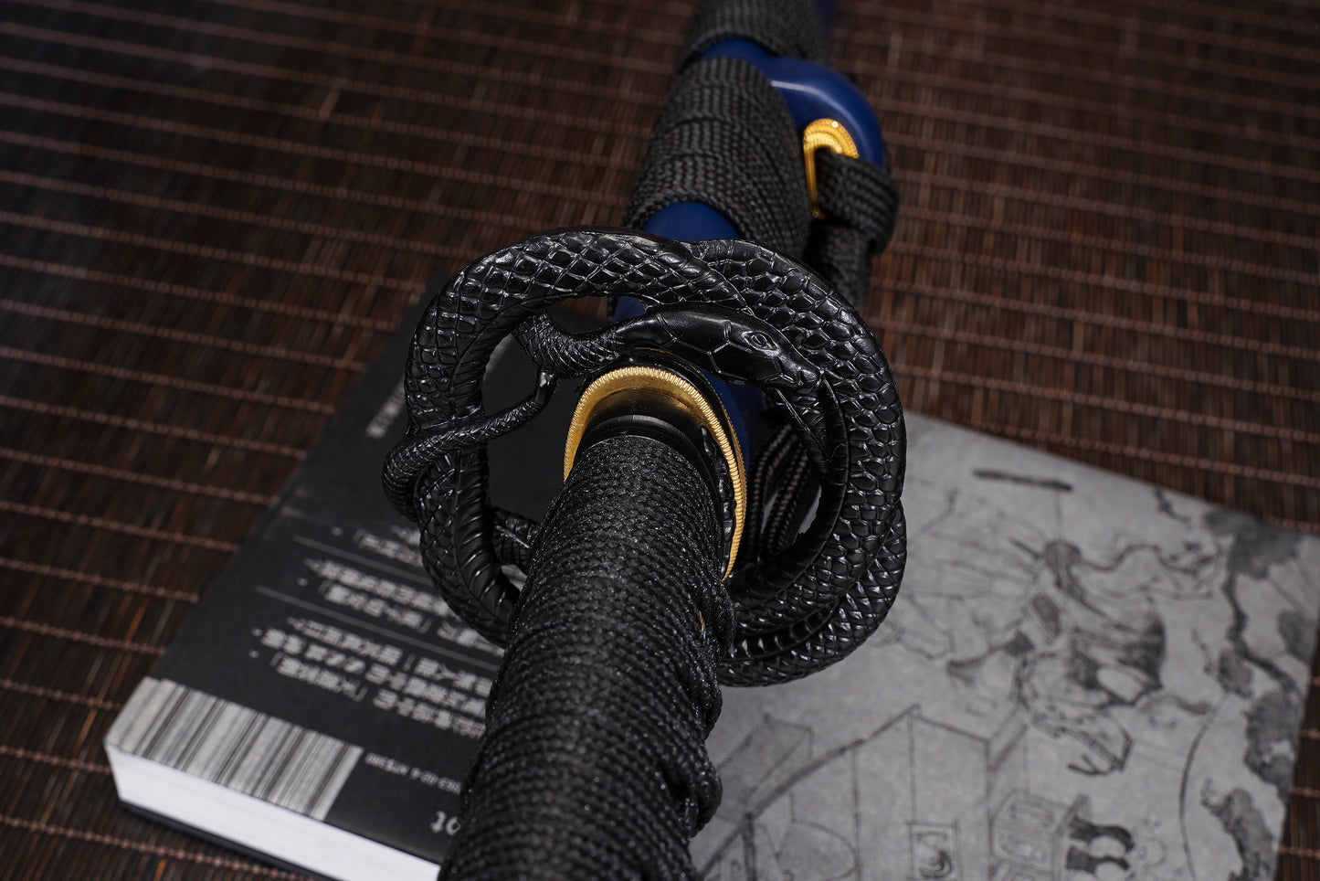 Katana Black Dragon Sword- Manganese Steel Katana,Handcrafted Samurai Sword