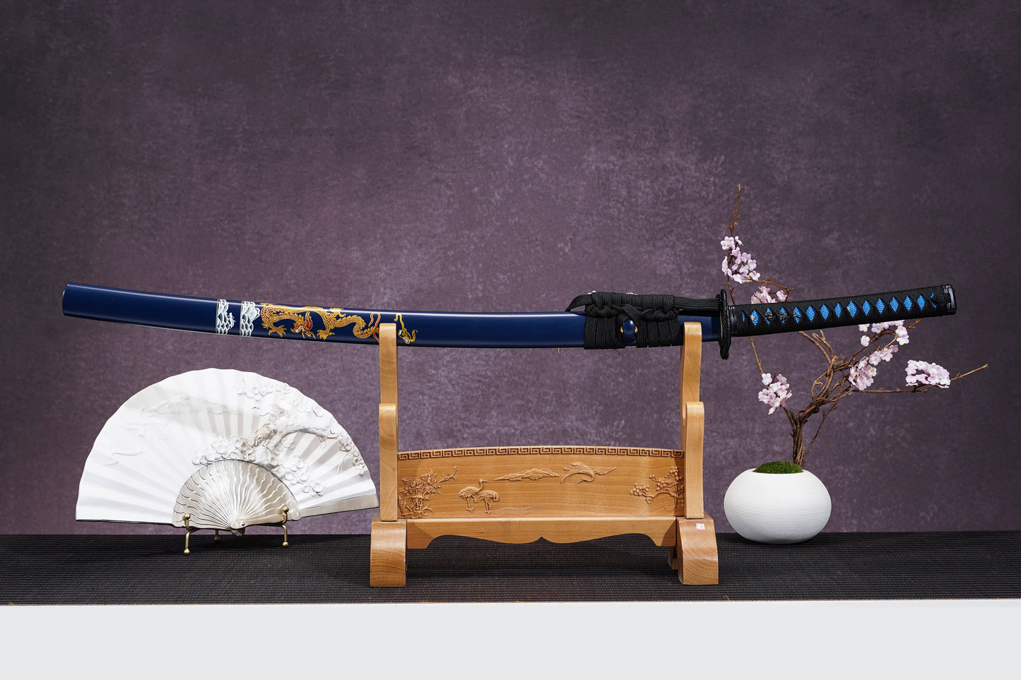 Katana Black Dragon Sword- Manganese Steel Katana,Handcrafted Samurai Sword