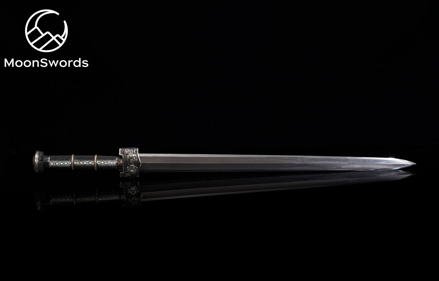 Bing Heng (Warring States Period) | Master Chinese Jian | Damascus Steel | MoonSwords 6314