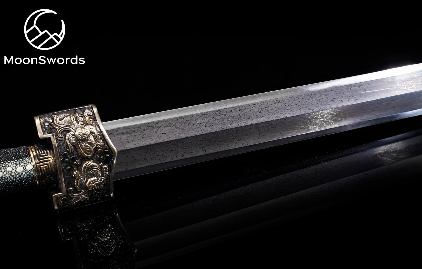 Bing Heng (Warring States Period) | Master Chinese Jian | Damascus Steel | MoonSwords 6314