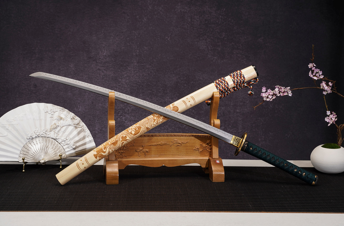 Matsukage 松影 Katana | Traditional Japanese Sword | T10 Carbon Steel | MoonSwords KT15