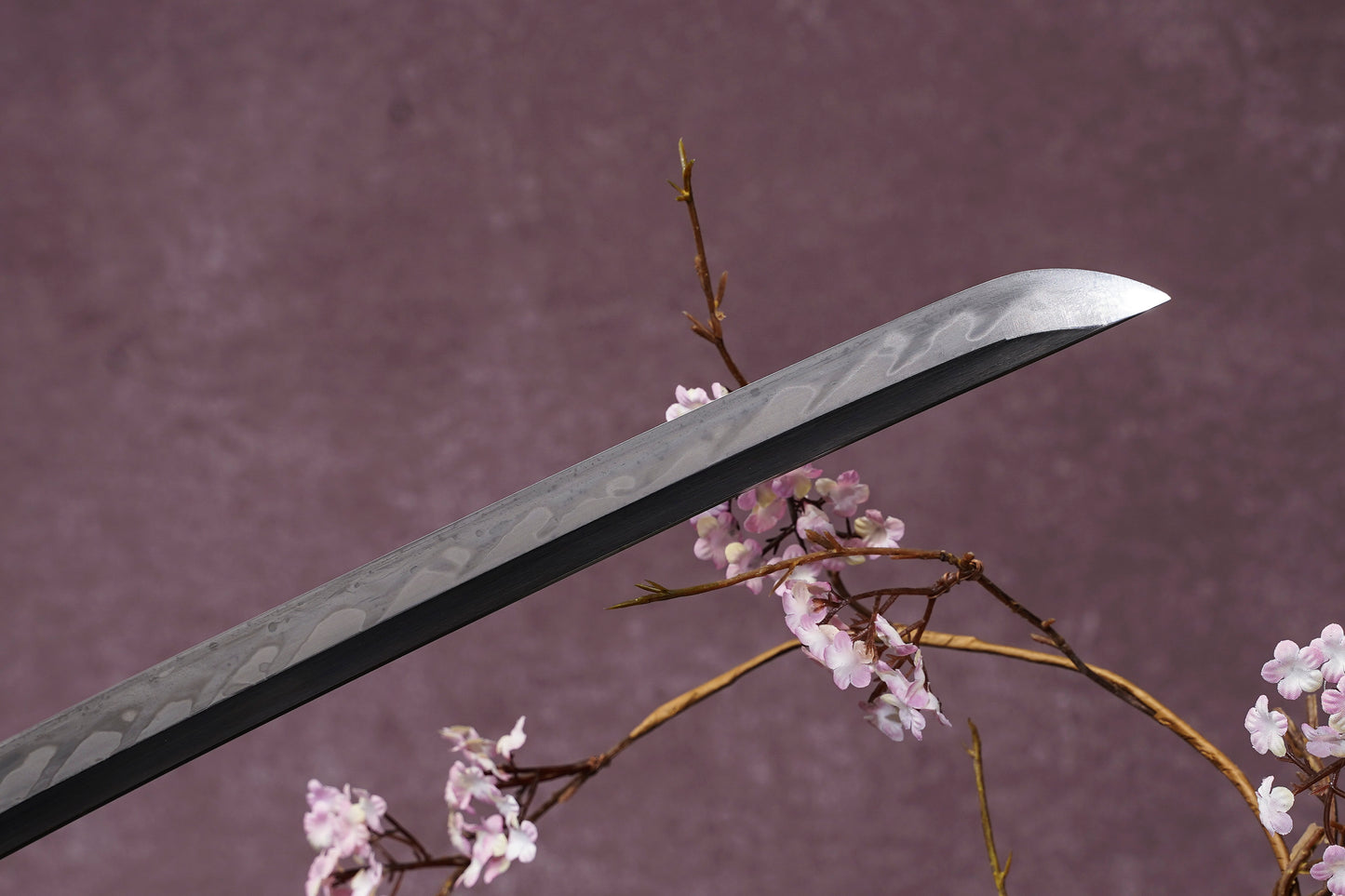 Moonswords Katana | Evil Dragon Katana - Clay Tempered Steel, Black Lacquered Saya