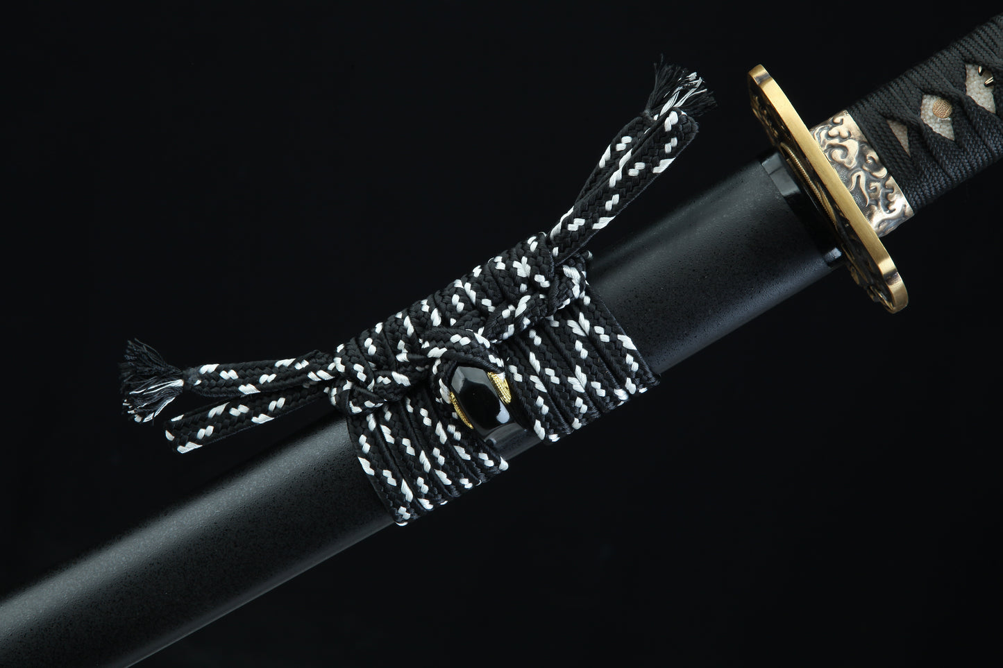 Tenma Katana | Clay Tempered Katana |Samurai Sword With Aged Bronze Fittings