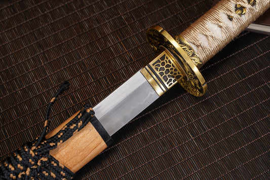 Koshū 孤舟 | Moonswords Katana | Clay-Tempered T10 Carbon Steel | KT19