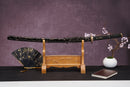 Byakko Katana – Clay Tempered Carbon Steel Samurai Sword With Black Gold Scabbard
