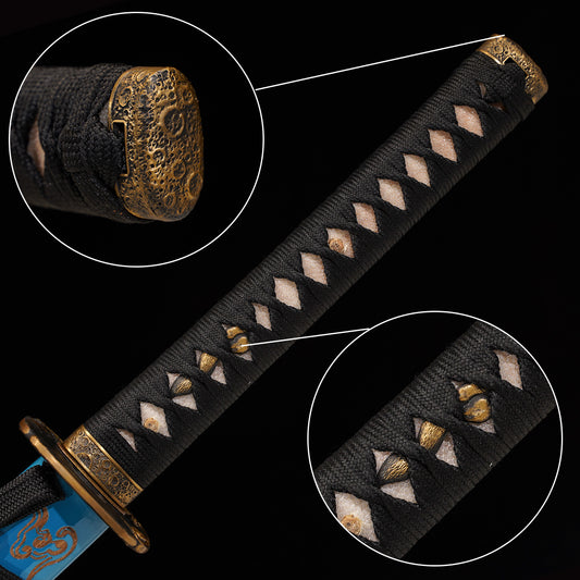 Ranka 乱華 | Moonswords Katana | Clay-Tempered T10 Carbon Steel | KT28
