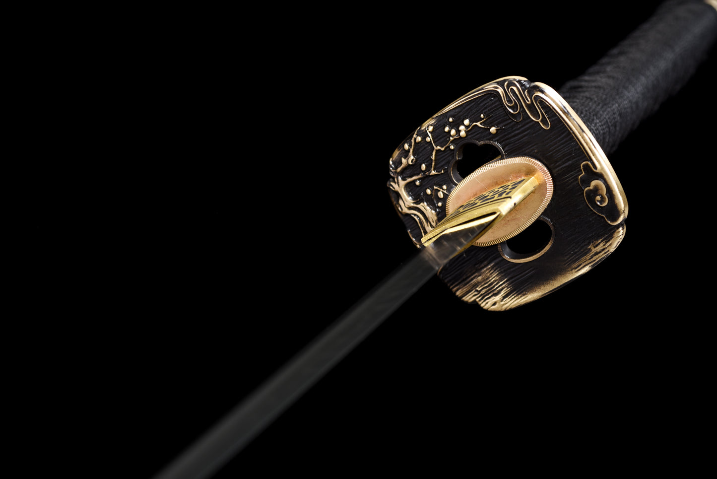Ranka 乱華 | Moonswords Katana | Clay-Tempered T10 Carbon Steel | KT28