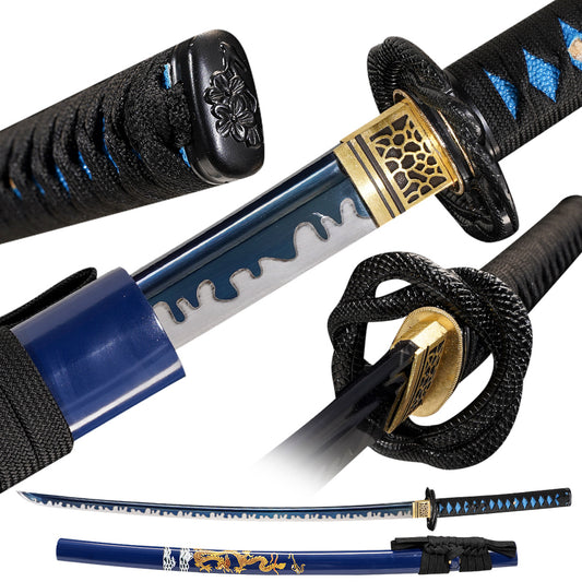 Katana Black Dragon Sword- Manganese Steel  Katana,Handcrafted Samurai Sword
