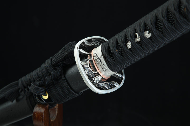 Akitsu Katana 秋津 - Clay-Tempered T10 Steel Katana, Hand-Forged