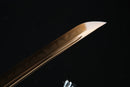 Sword blade with a dark background