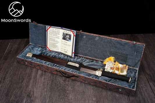 Chi Xiao (Han Dynasty) | Master Chinese Jian | Damascus Steel | MoonSwords SKU 6451