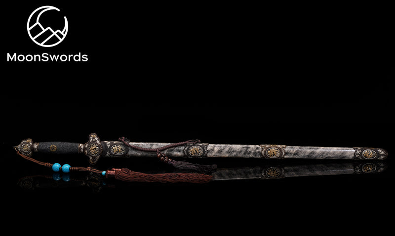 Qian Kun | Hand-Forged Damascus Jian