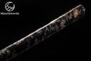 Byakko Katana – Clay Tempered Carbon Steel Samurai Sword With Black Gold Scabbard