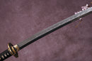 Moonswords Katana | Evil Dragon Katana - Clay Tempered Steel, Black Lacquered Saya