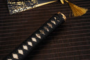 Moonswords Katana | Evil Dragon Katana - Clay Tempered Steel, Black Lacquered Saya