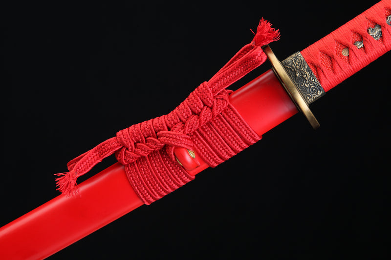 Fire Dragon Katana - MoonSwords Karyūzan 1095 Carbon Steel