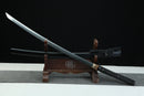 T8 Steel Katana, Clay-tempered, Hand-Forged, Full Tang, Konton 混沌