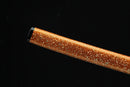 Close-up of the orange shealth of the Nichirin Katana