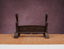 The fron view of Rosewood Kirin Sword Stands with two tiers