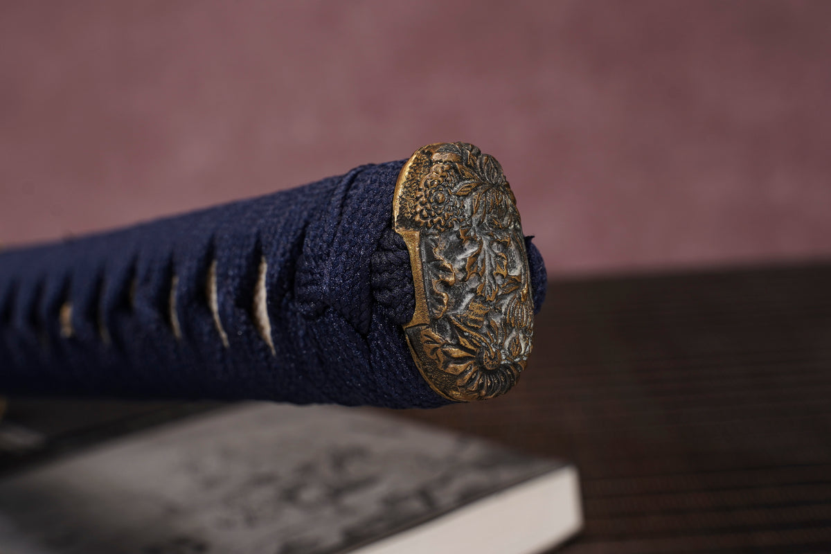 Shūen no Bara Katana: Handcrafted Damascus Steel Sword by Moonswords