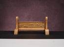 The Front view of Solid Wood Crane Sword Stands