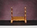 The front view of Solid Wood Crane Sword Stands with three tiers