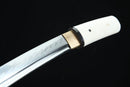 T10 Steel Shirasaya Tanto  Clay-Tempered Full-Tang