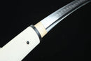T10 Steel Shirasaya Tanto  Clay-Tempered Full-Tang