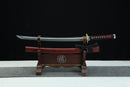 T10 Steel Wakizashi Clay Tempered Full Tang with Bronze Tsuba and Menuki (Shōryū 昇龍 )