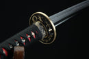 T10 Steel Wakizashi Clay Tempered Full Tang with Bronze Tsuba and Menuki (Shōryū 昇龍 )