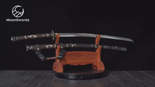 Fūrin Kazan (風林火山) Tachi – Luxury Silver-Plated Japanese Sword| SKU:KT16