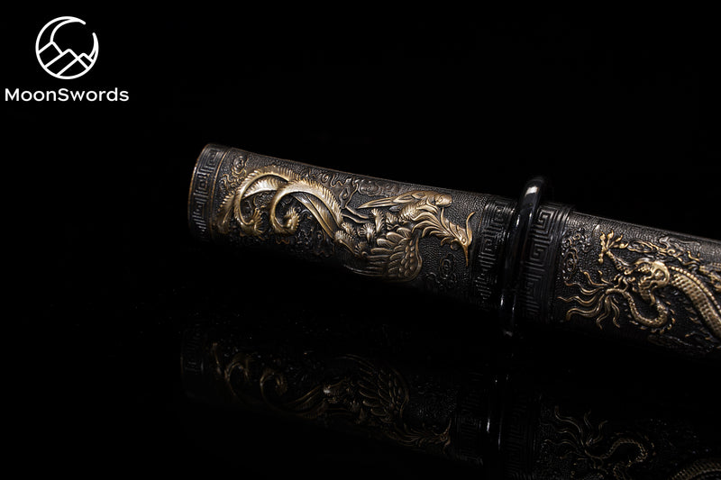Chinese Jian Sword - Damascus Steel Blade by MoonSword Guild