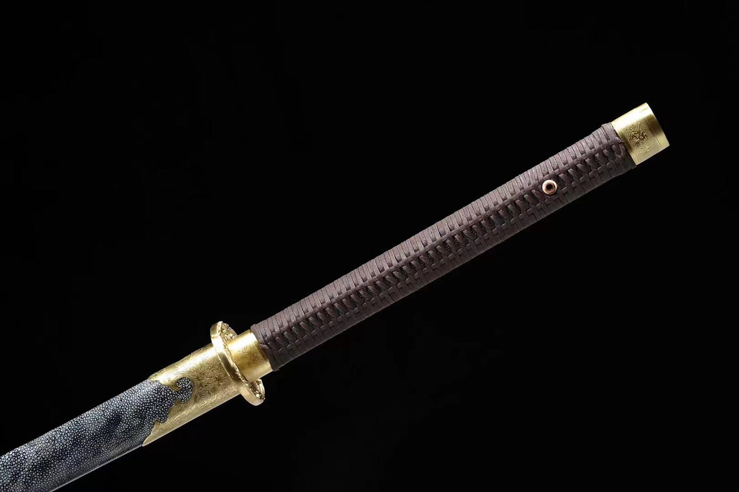 Custom Golden Dragon Tachi with Gold and Brown Detailing - Hand Made- TM - Made to Order