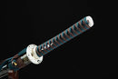 Water Mirror Katana - Clay-Tempered T8 Carbon Steel | Silver-Plated Sword Fittings
