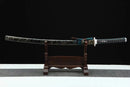 Water Mirror Katana - Clay-Tempered T8 Carbon Steel | Silver-Plated Sword Fittings