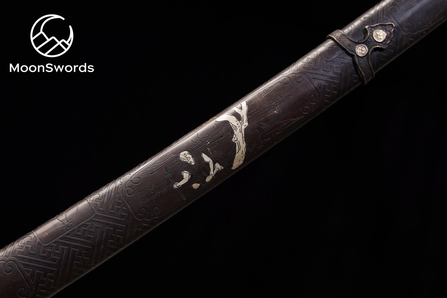 a close up of a baseball bat on a black background