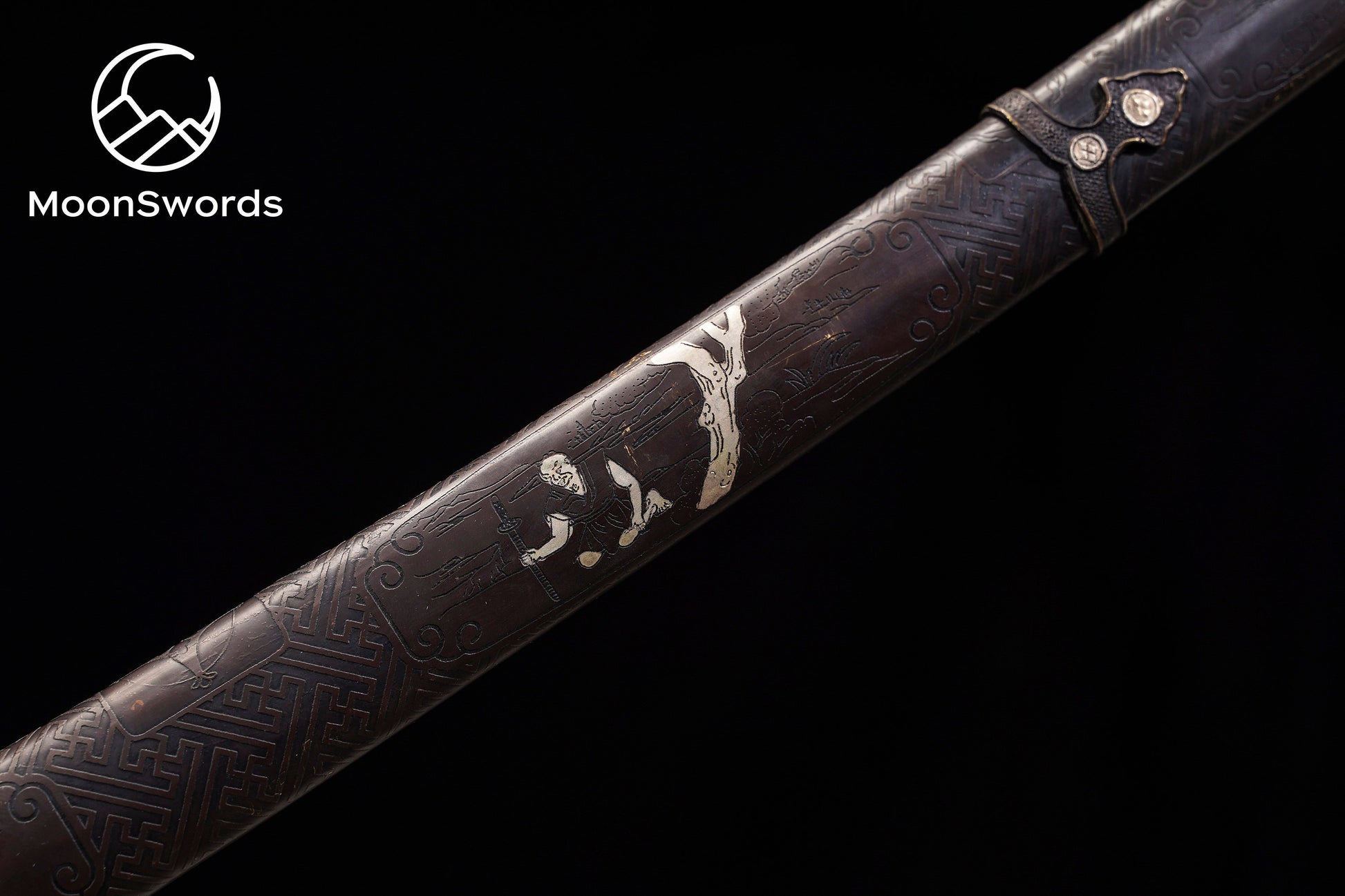 a close up of a baseball bat on a black background
